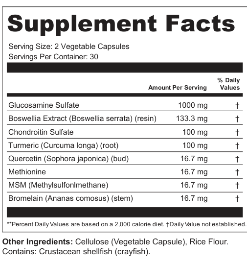 Supplement Facts for Ivory Forge