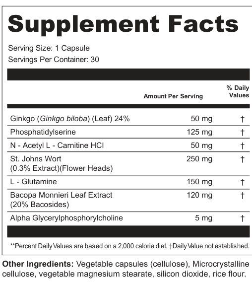 Supplement Facts for Ivory Veil