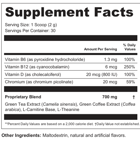 Supplement Facts for Ivory Spire